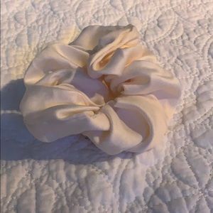 Creme-ish white scrunchie